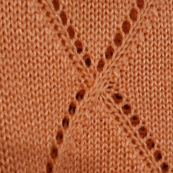 Vintage peach knit sweater - Picture 8 of 8